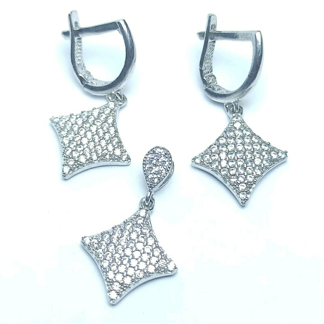  نیم ست نقره با روکش رادیوم 