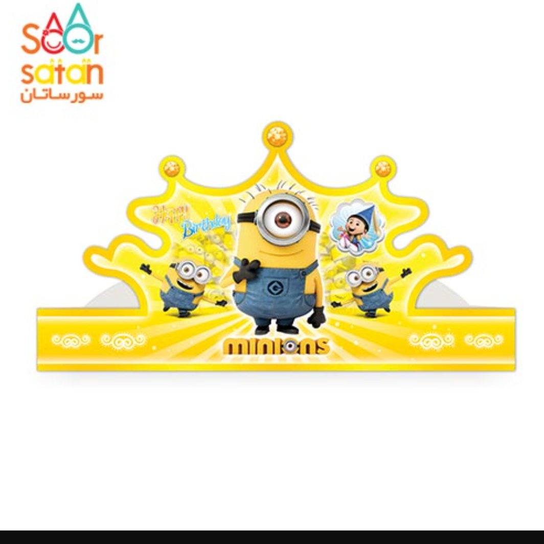 تاج اکلیلی کاغذی تم مینیونها