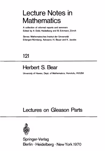 خرید و دانلود نسخه کامل کتاب Lectures on Gleason Parts