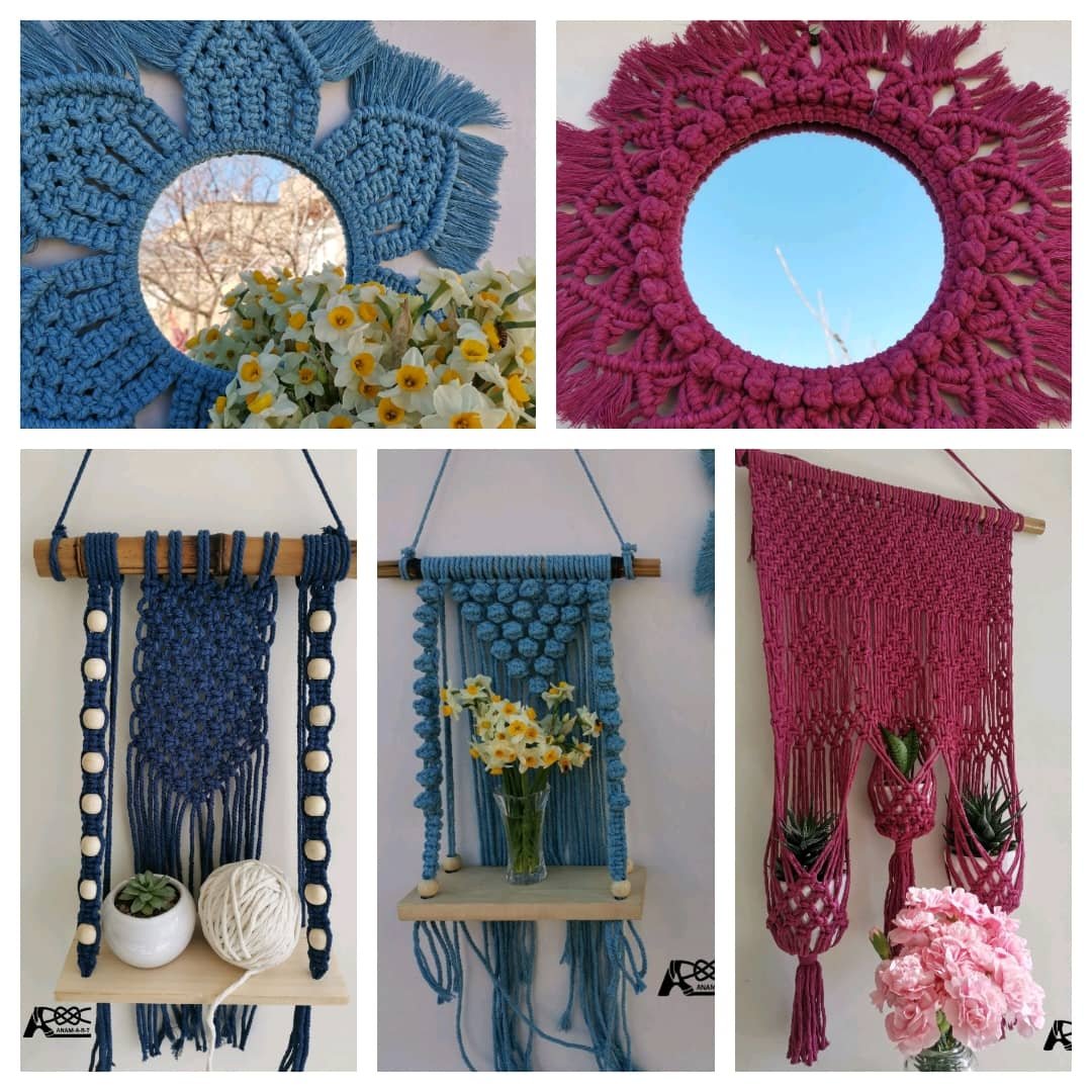 پکیج آموزش مکرومه بافی از مبتدی تا پیشرفته جاسمین