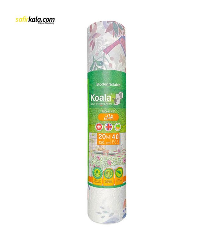 سفره یکبار مصرف کوالا مدل silk طرح پرنده رول 20 متری