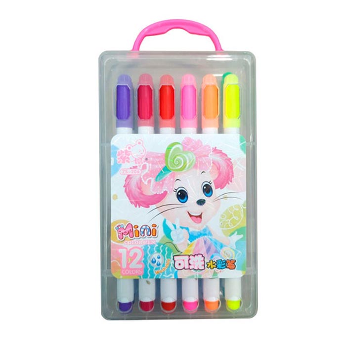 ماژیک رنگ آمیزی 12 رنگ مدل MiNi color pen کد ZS-206