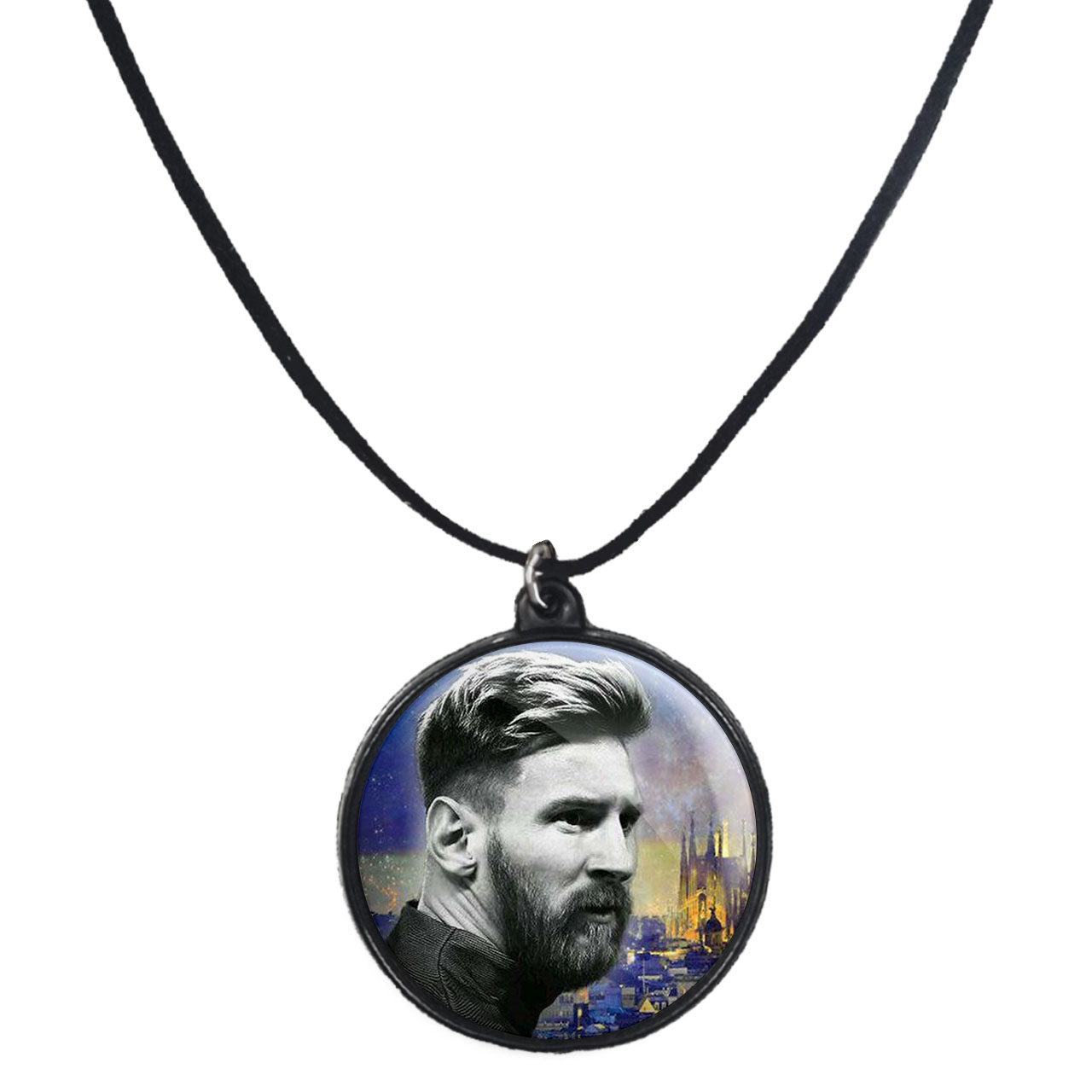 گردنبند پرمانه طرح مسی کد pmb.8678 مدل دو طرفه