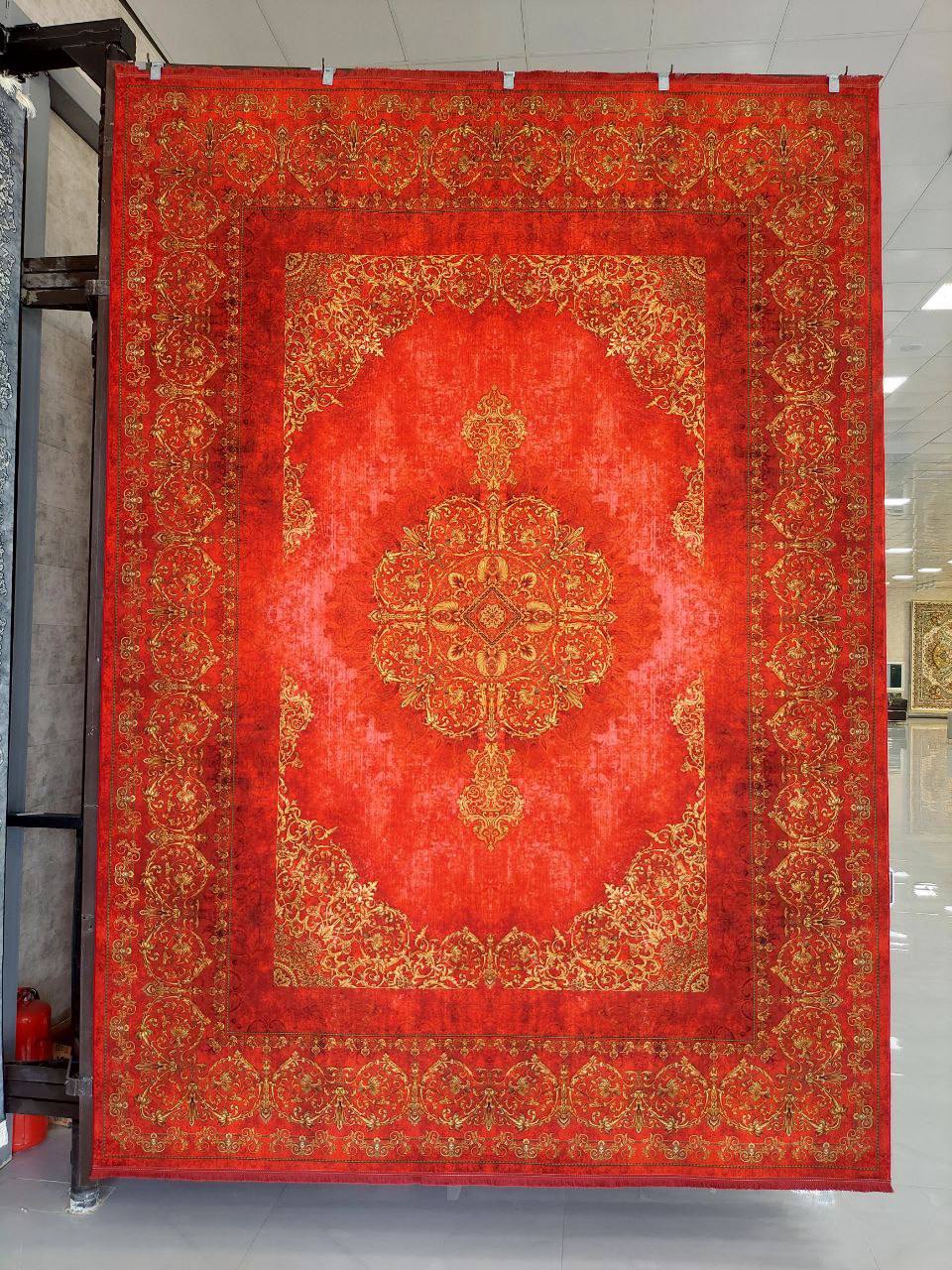 فرش طرح دستباف 1200 شانه قرمز - بازرگانی 110