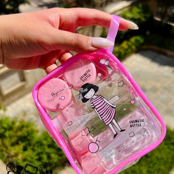 ست مسافرتی آرایشی عروسکی مراقبت پوستی