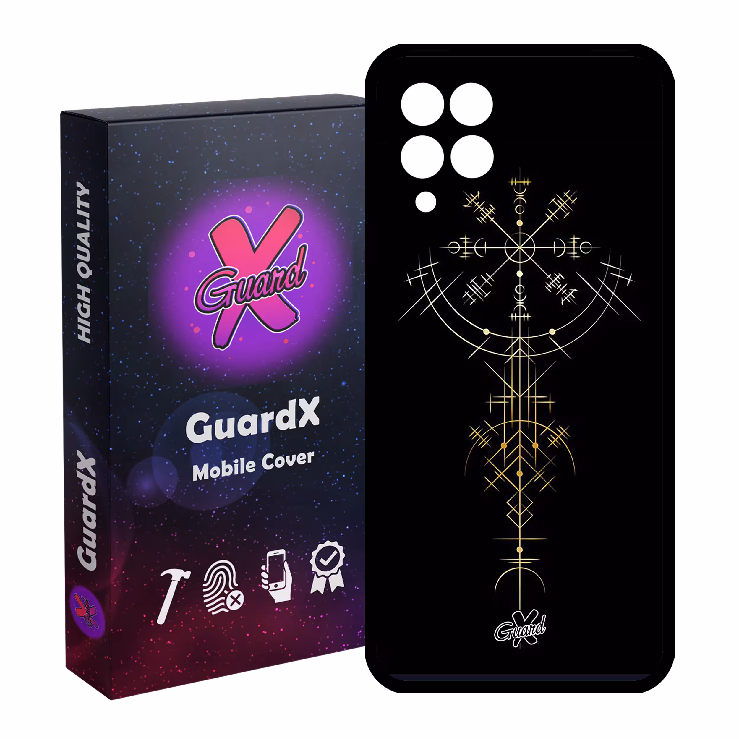 کاور گارد ایکس طرح Shape مدل Glass10238 مناسب برای گوشی موبایل سامسونگ Galaxy A12