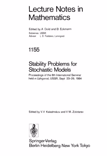 خرید و دانلود نسخه کامل کتاب Stability Problems for Stochastic Models: Proceedings of the 8th International Seminar held in Uzhgorod, USSR, Sept. 23–29, 1984