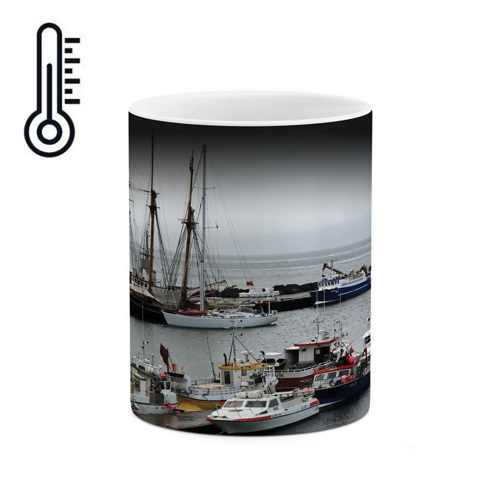 ماگ حرارتی طرح کشتی در ساحل مدل mgh02380