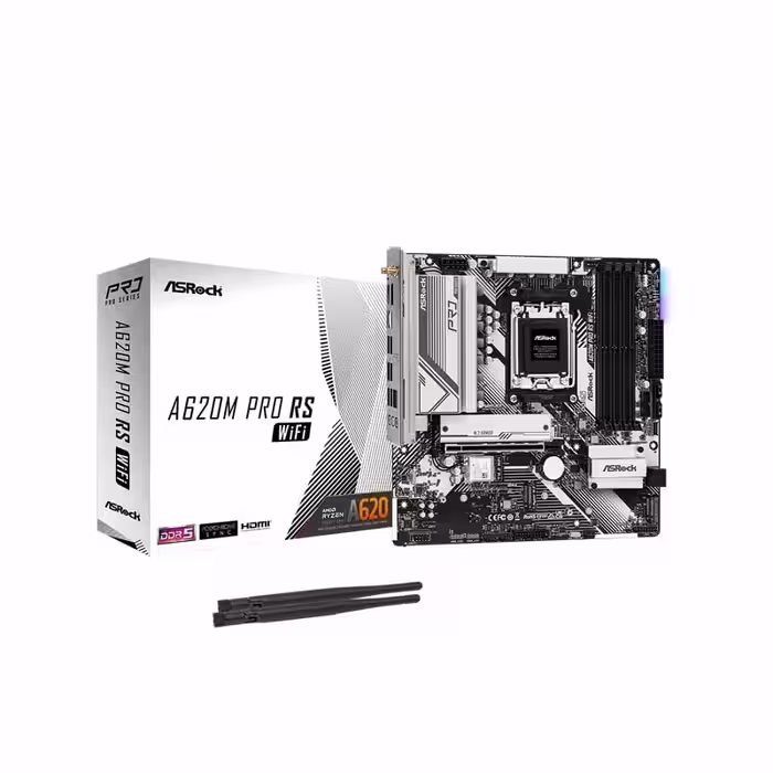 مادربرد ازراک مدل A620M Pro RS WiFi DDR5
