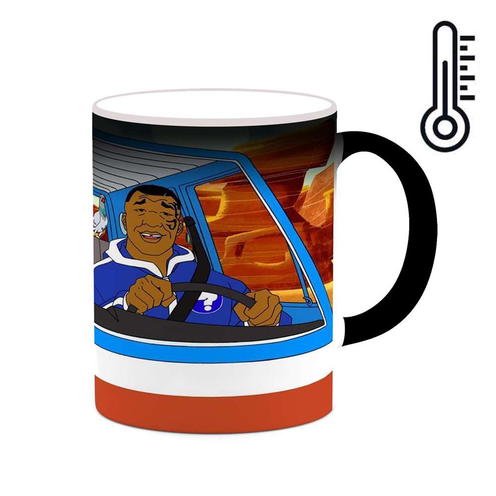 ماگ حرارتی کاکتی طرح کارتون Mike Tyson Mysteries مدل mgh22735