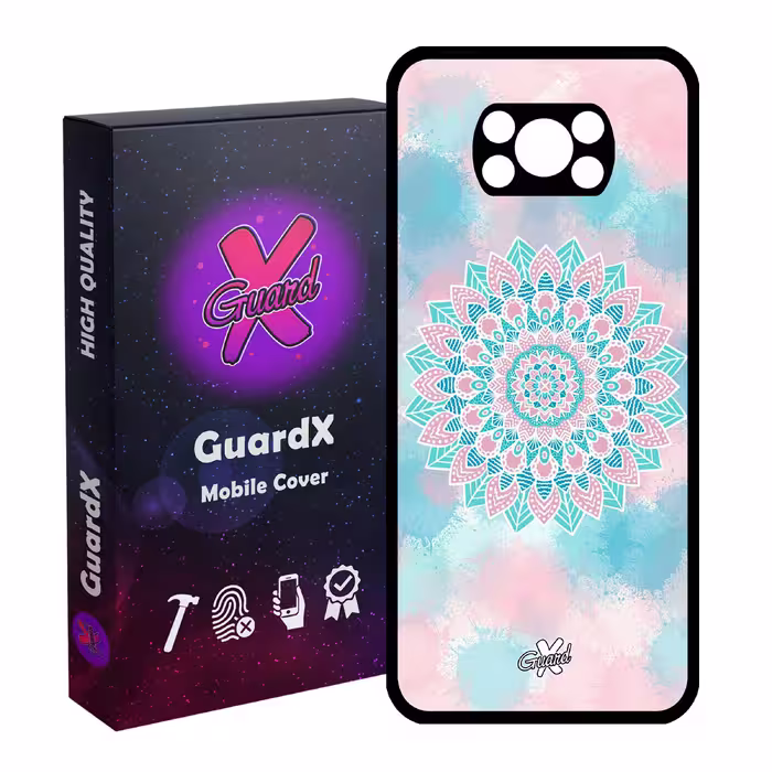 کاور گارد ایکس طرح ماندالا مدل Glass10065 مناسب برای گوشی موبایل شیائومی Poco X3 Pro