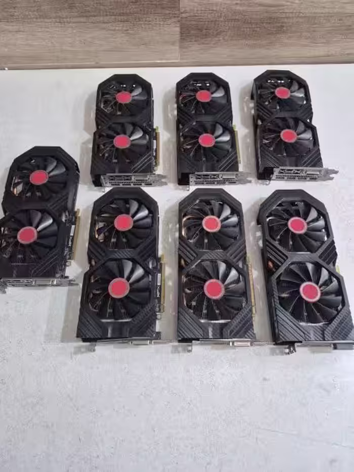 سبد 7 عددی کارت گرافیک RX580 XFX (خراب)