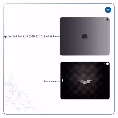 برچسب پوششی ماهوت مدل Batman مناسب برای تبلت اپل iPad Pro 12.9 (GEN 3) 2018 A1895