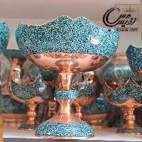 ست پذیرایی لب دالبری فیروزه کوبی ( میوه  ، آجیل و شکلات خوری )
