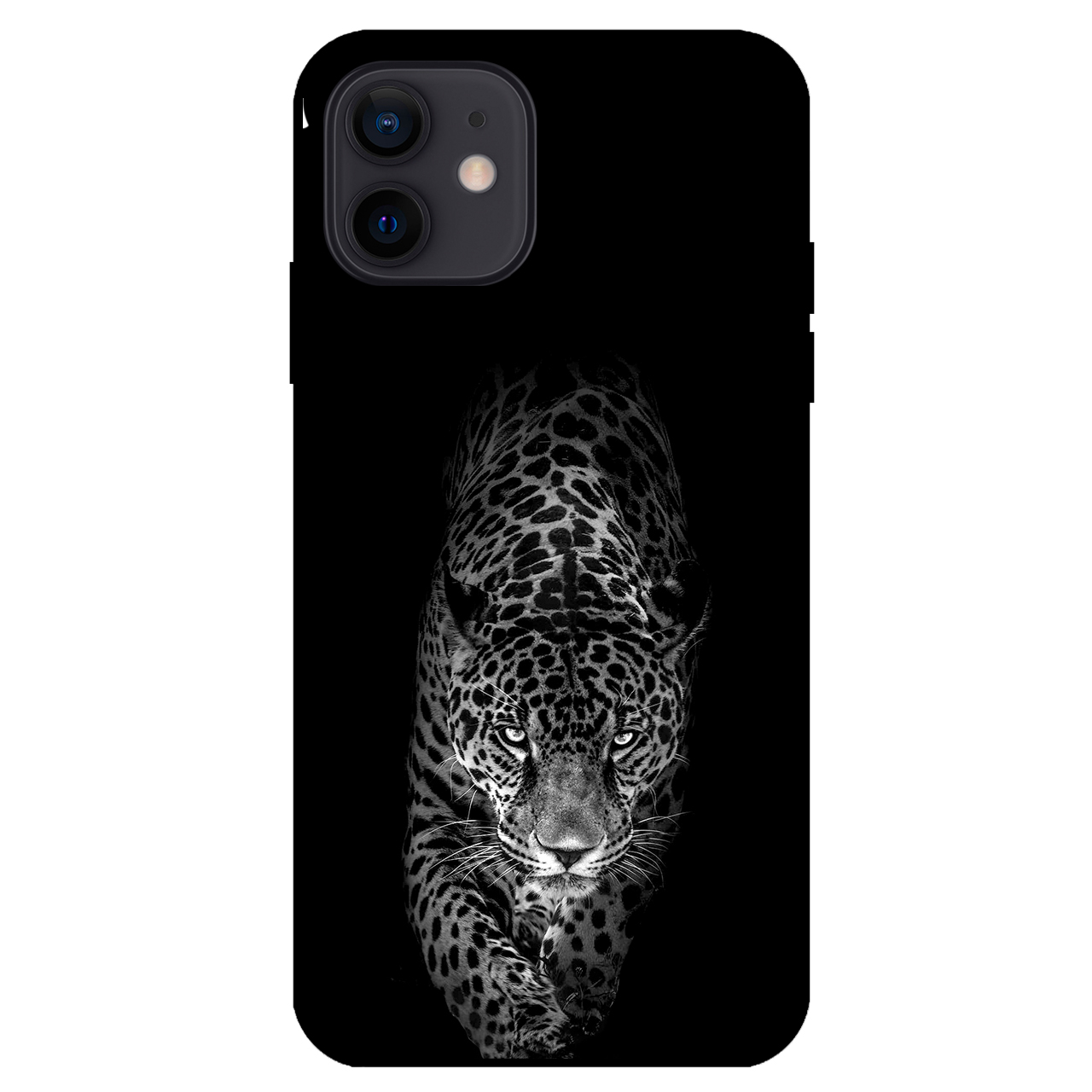 کاور مگافون طرح پلنگ مدل 1879 مناسب برای گوشی موبایل اپل Iphone 12 mini