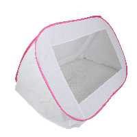 پشه بند فنری نوزاد آوین بدون کف 110در 65در 65 تاشو کتابی  همراه با کیف حمل ( با قطر 35 سانت)  