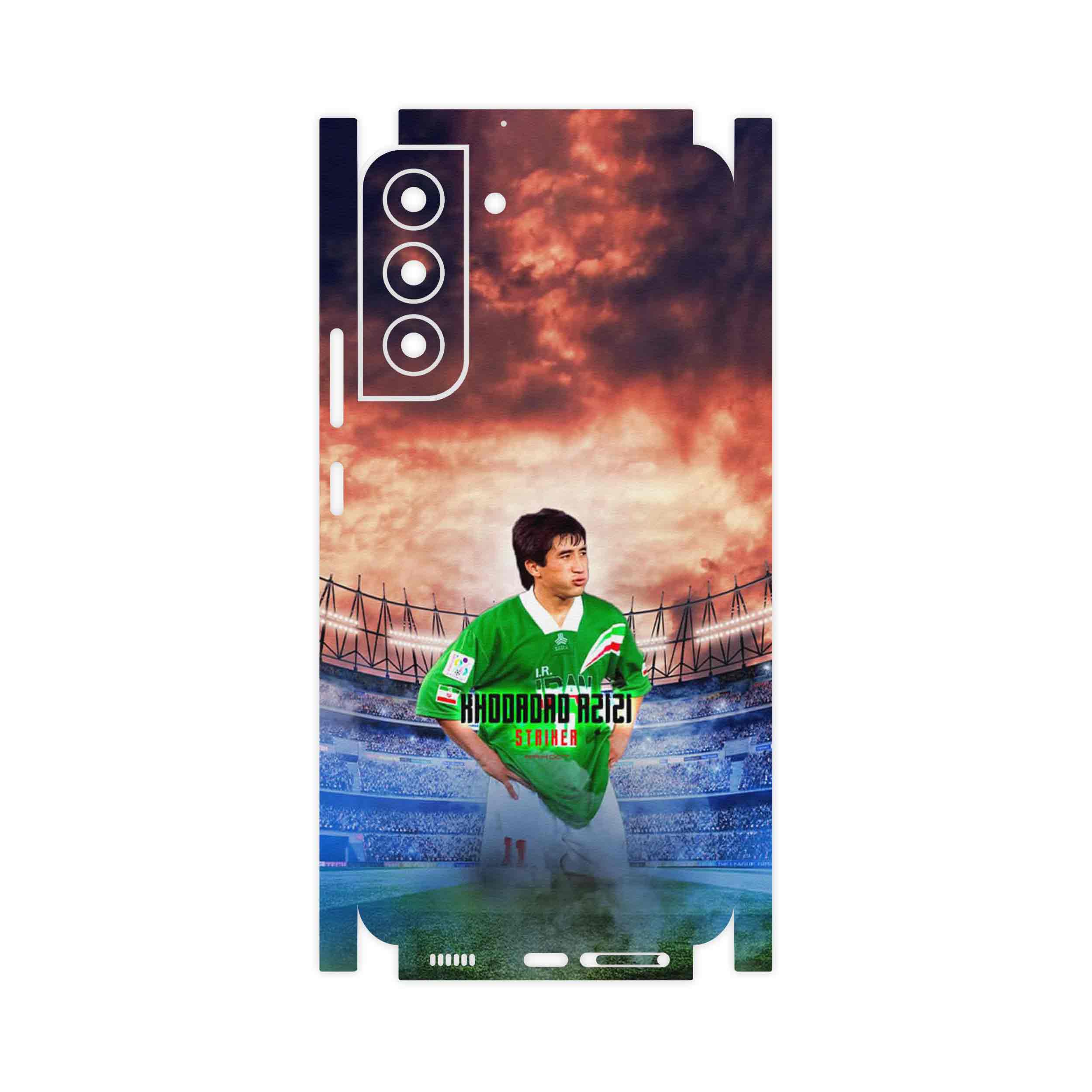برچسب پوششی ماهوت مدل Khodadad Azizi-FullSkin مناسب برای گوشی موبایل سامسونگ Galaxy S22 Plus 5G