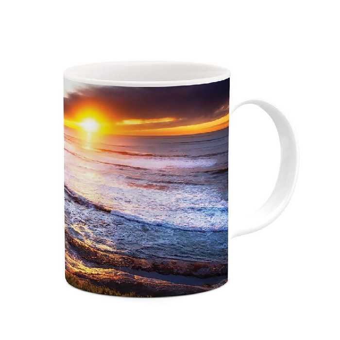 ماگ طرح غروب دریا مدل mgs06486