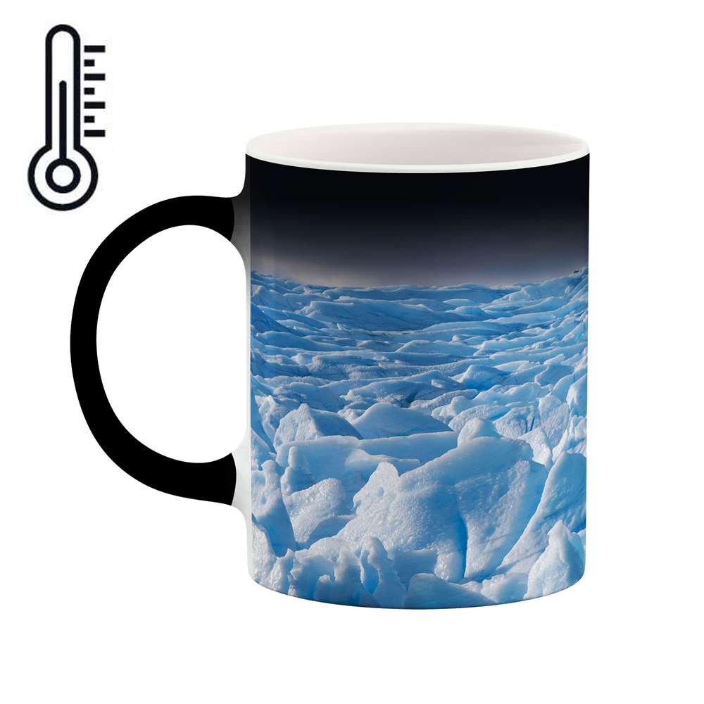 ماگ حرارتی کاکتی طرح منظره برفی مدل mgh14907