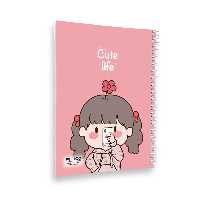 دفتر خط دار مجلد 100 برگ پیتیکو سری cute life