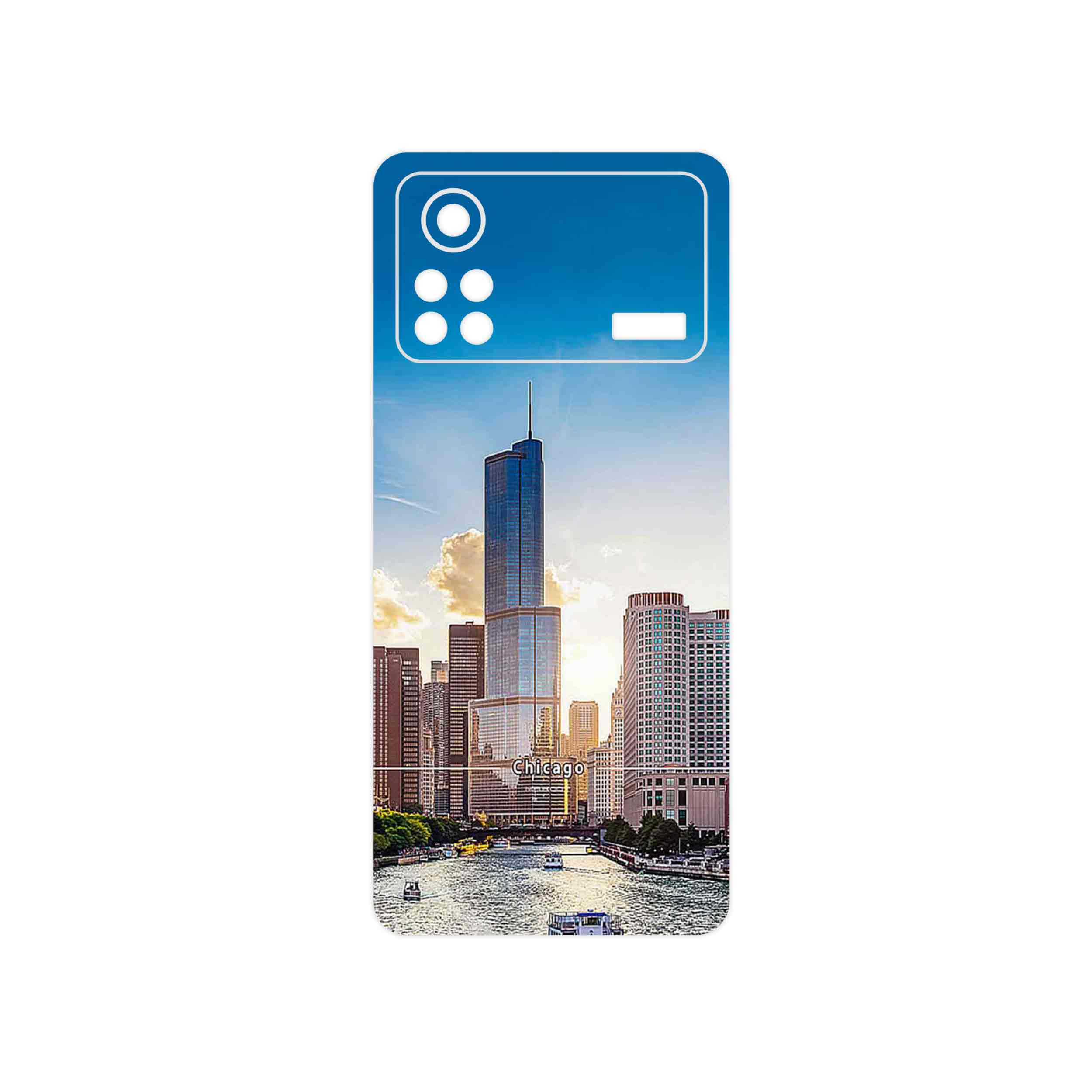 برچسب پوششی ماهوت مدل City of Chicago مناسب برای گوشی موبایل شیائومی Poco X4 Pro 5G