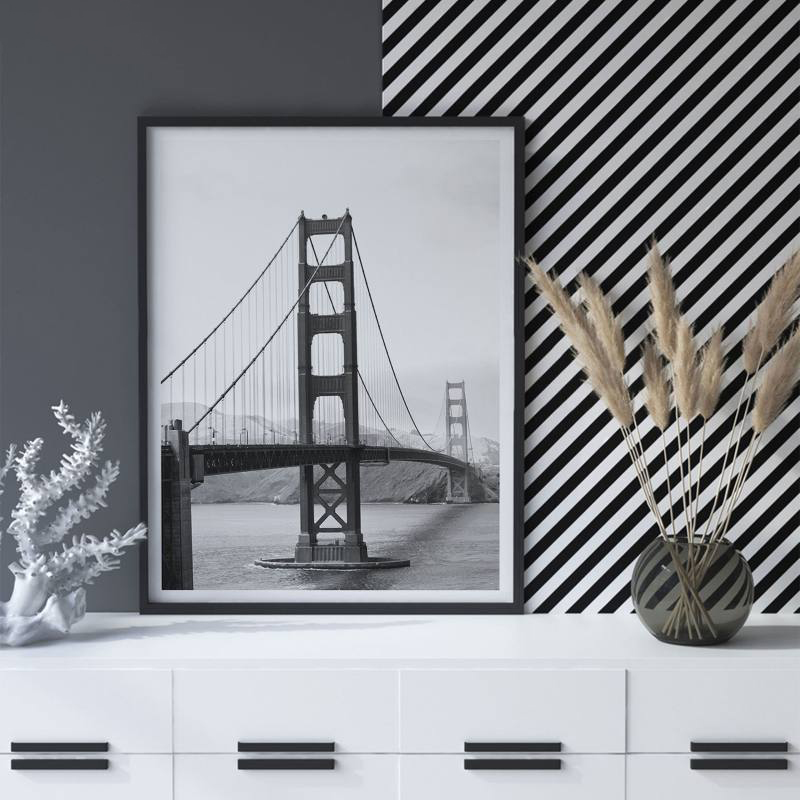 تابلو آتریسا طرح برج گلدن گیت مدل AT00223