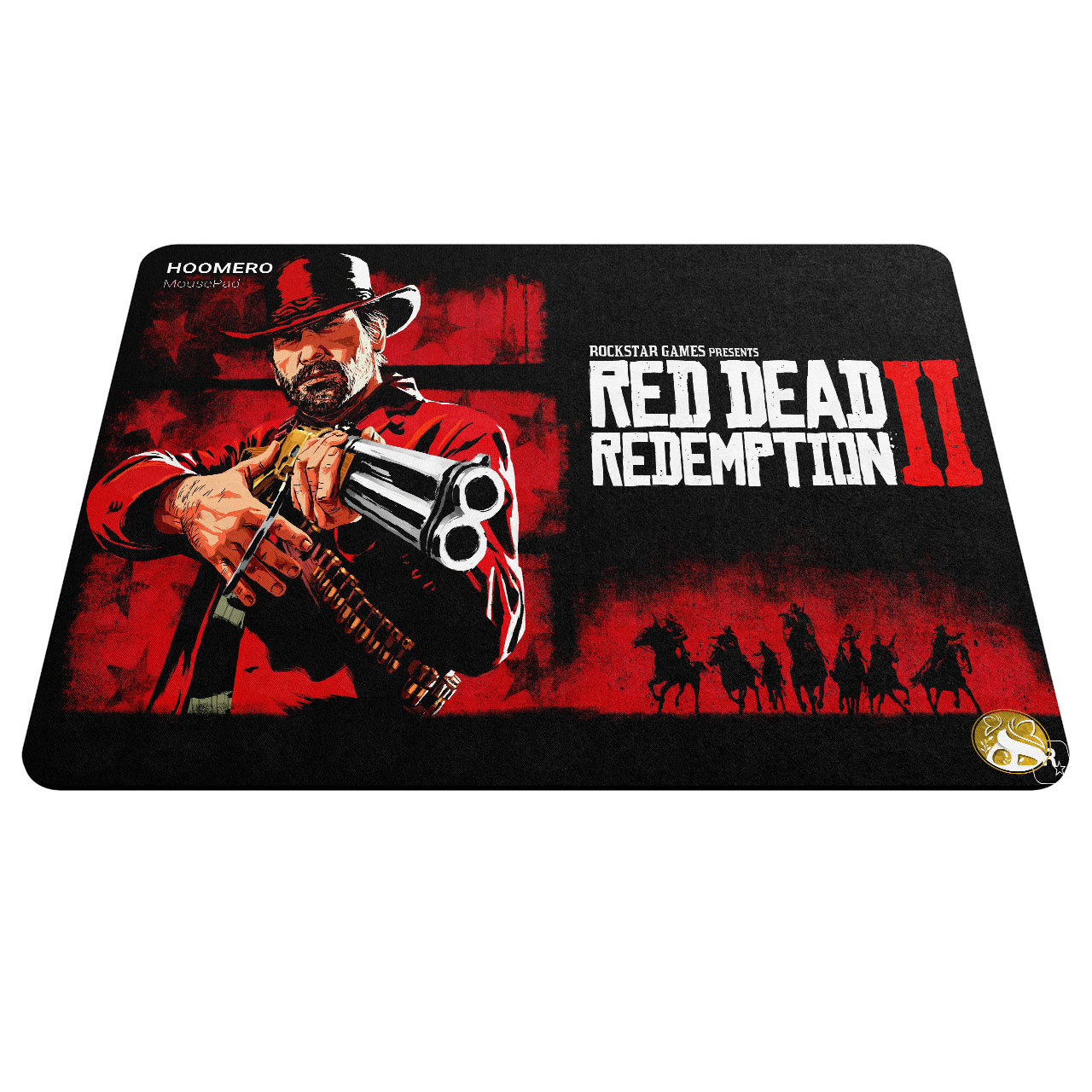 ماوس پد هومرو مدل A2789 طرح بازی Red Dead Online