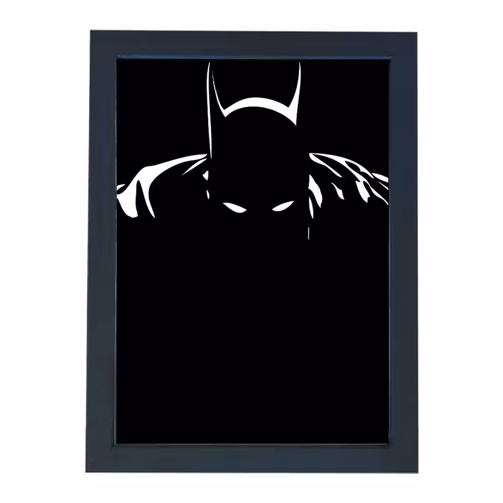 تابلو گالری چهره پرداز رخ مدل بتمن طرح Batman Minimalist Art کد GCPA_10014