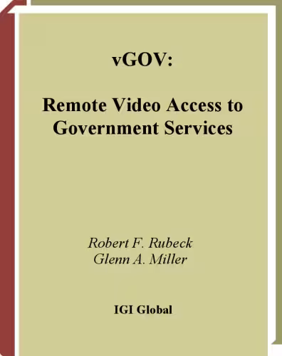 خرید و دانلود نسخه کامل کتاب Vgov: Remote Video Access to Government Services