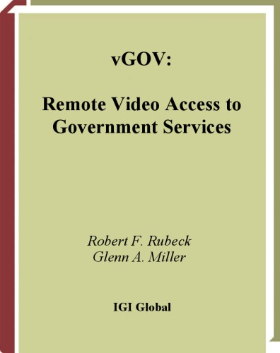 خرید و دانلود نسخه کامل کتاب Vgov: Remote Video Access to Government Services
