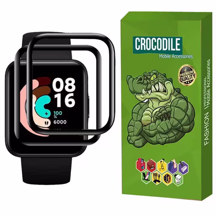 محافظ صفحه نمایش کروکودیل مدل C-PWM مناسب برای ساعت هوشمند شیائومی Redmi Watch 2 Lite بسته 2 عددی | کالا برتری