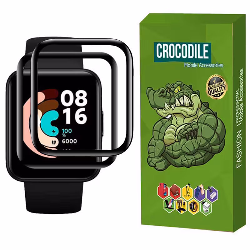 محافظ صفحه نمایش کروکودیل مدل C-PWM مناسب برای ساعت هوشمند شیائومی Redmi Watch 2 Lite بسته 2 عددی | کالا برتری