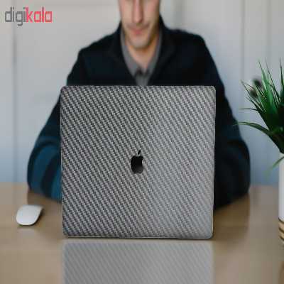 برچسب پوششی ماهوت مدل Silver Carbon مناسب برای لپ تاپ اپل Macbook Pro 2016 15inch Retina