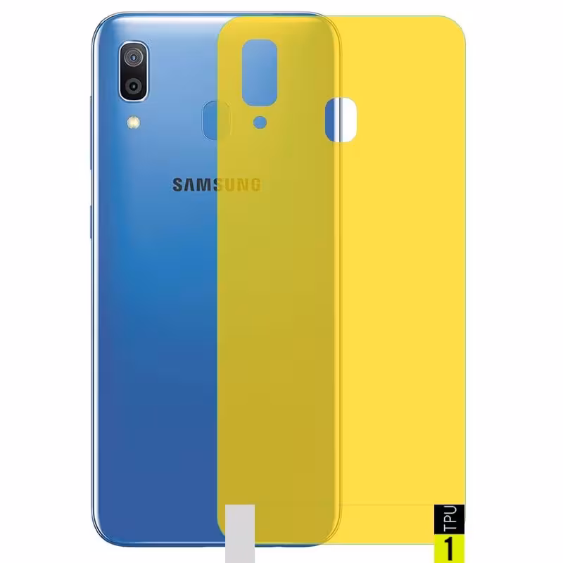 برچسب نانو پشت گوشی Samsung Galaxy A20 / A30 مدل فول کاور شفاف آنتی شوک