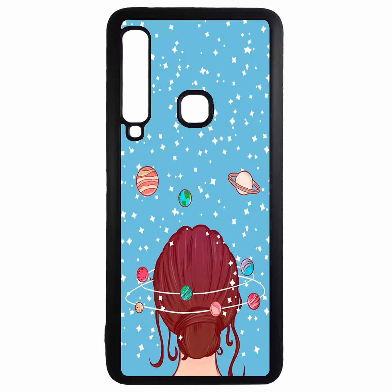 کاور طرح دختر کد 43195 مناسب برای گوشی موبایل سامسونگ galaxy a9 2018