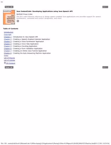 خرید و دانلود نسخه کامل کتاب Java InstantCode: Developing Applications using Java Speech API