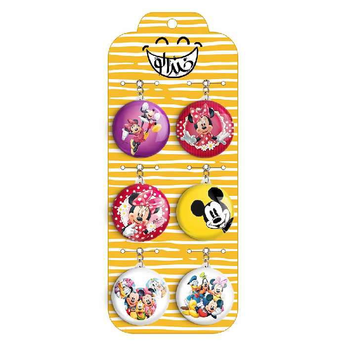 جاکلیدی خندالو طرح میکی موس کد 122B مجموعه 6 عددی