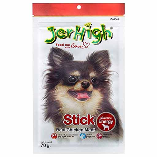 تشویقی مخصوص سگ با طعم مرغ استیک برند Jerhigh