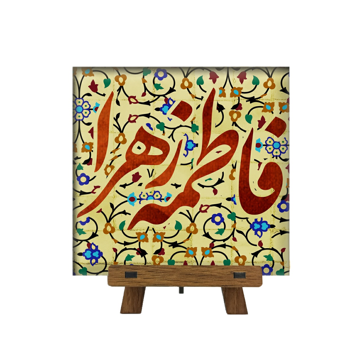 کاشی مدل فاطمه زهرا کد cs10 به همراه پایه