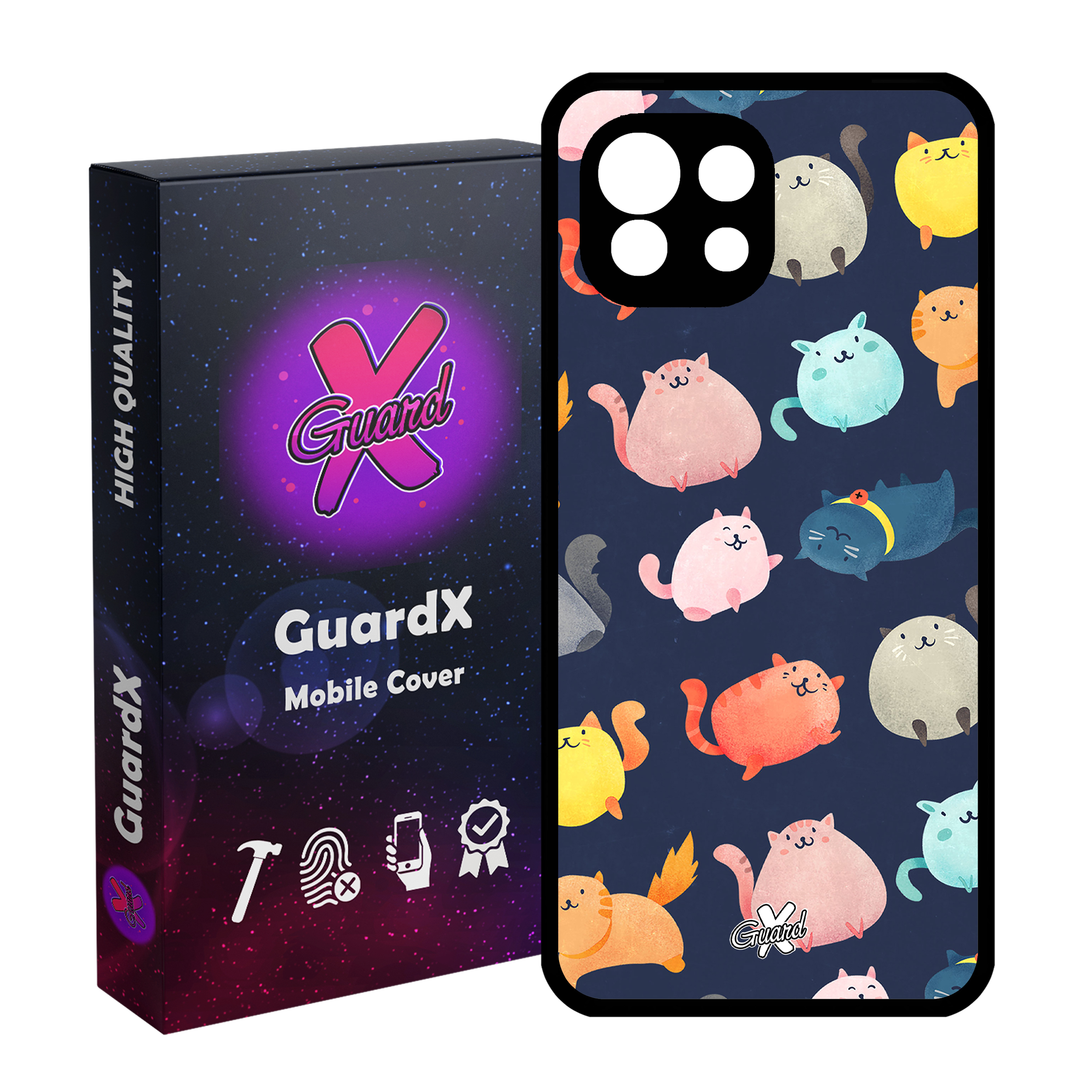 کاور گارد ایکس طرح Cats مدل Glass10173 مناسب برای گوشی موبایل شیائومی Mi 11 Lite