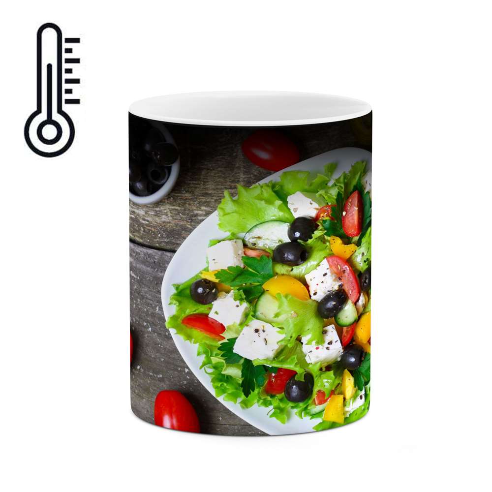 ماگ حرارتی طرح سالاد  مدل mgph11098