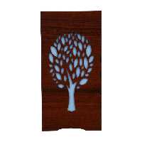 آباژور رومیزی چوب آرا طرح درخت مدل T100