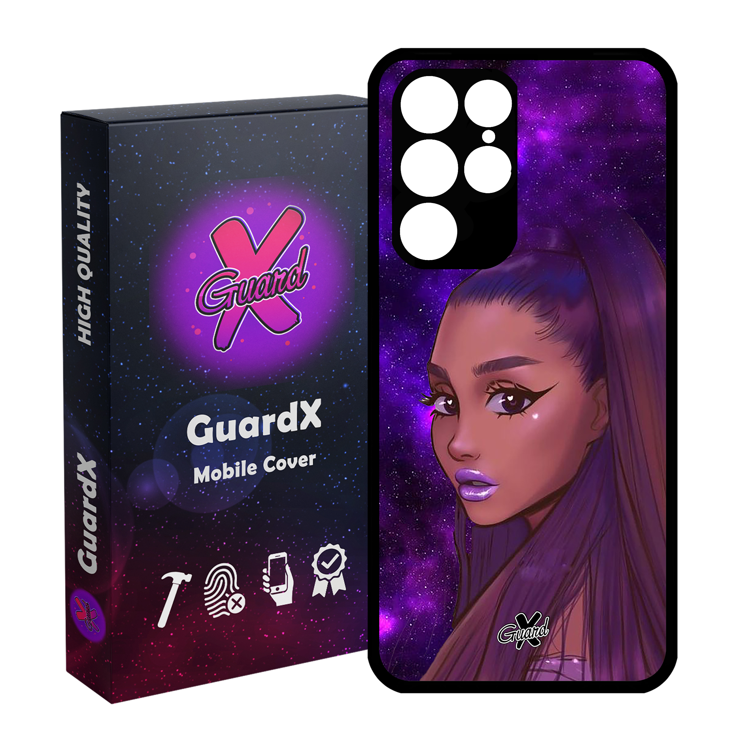 کاور گارد ایکس طرح Ariana مدل Glass10265 مناسب برای گوشی موبایل سامسونگ Galaxy S22 Ultra