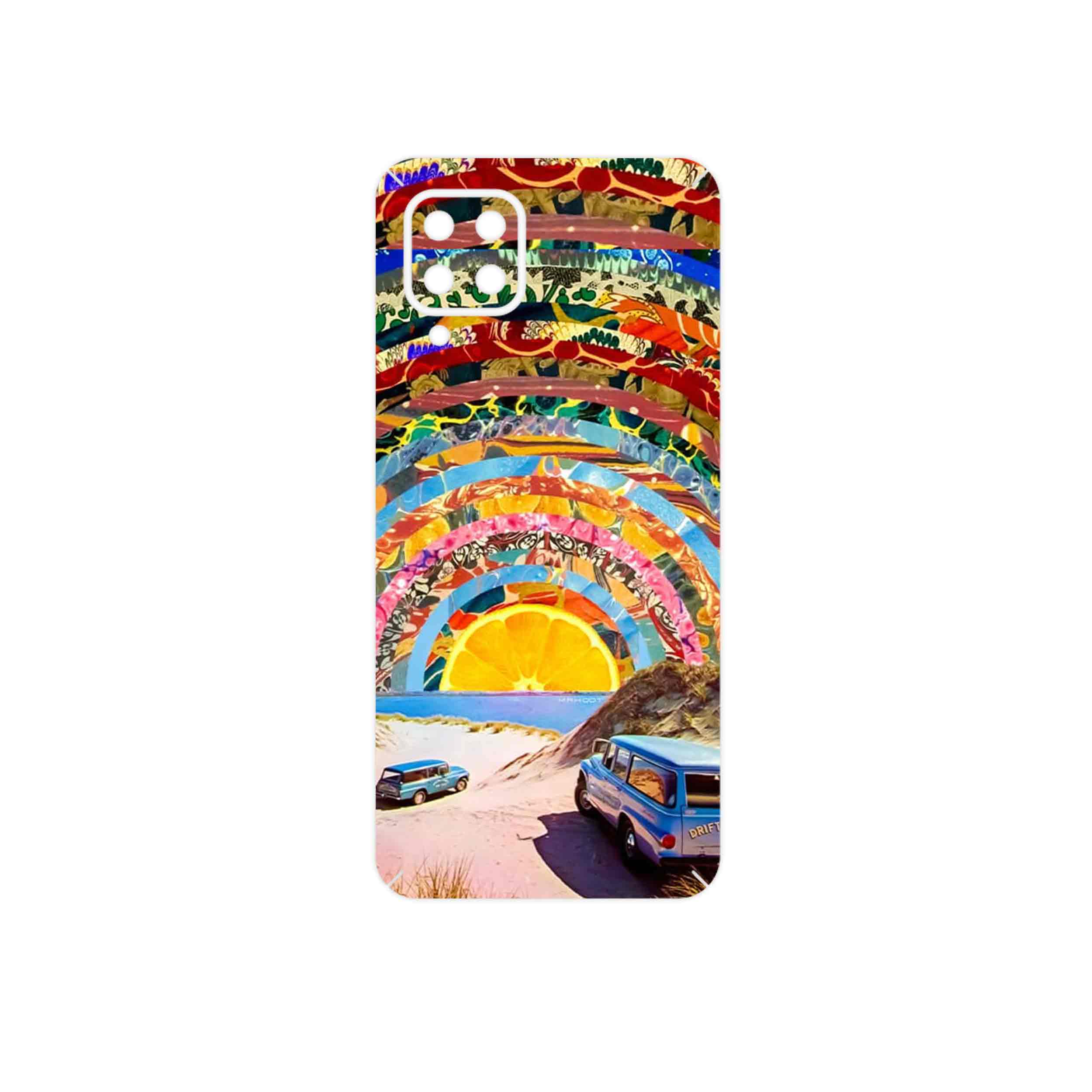 برچسب پوششی ماهوت مدل Collage of Orange Sky مناسب برای گوشی موبایل سامسونگ Galaxy F22