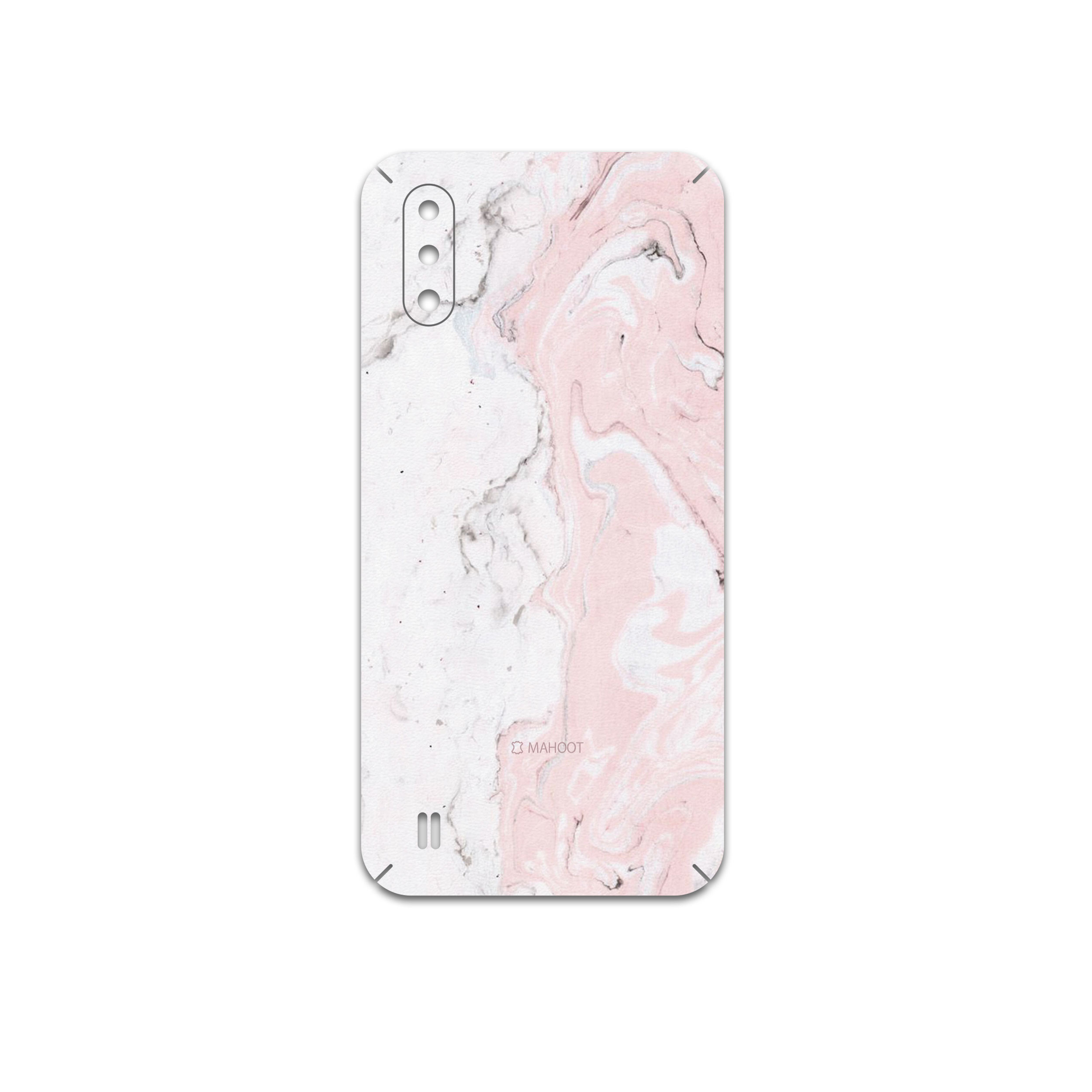 برچسب پوششی ماهوت مدل Blanco-Pink-Marble مناسب برای گوشی موبایل سامسونگ Galaxy M01