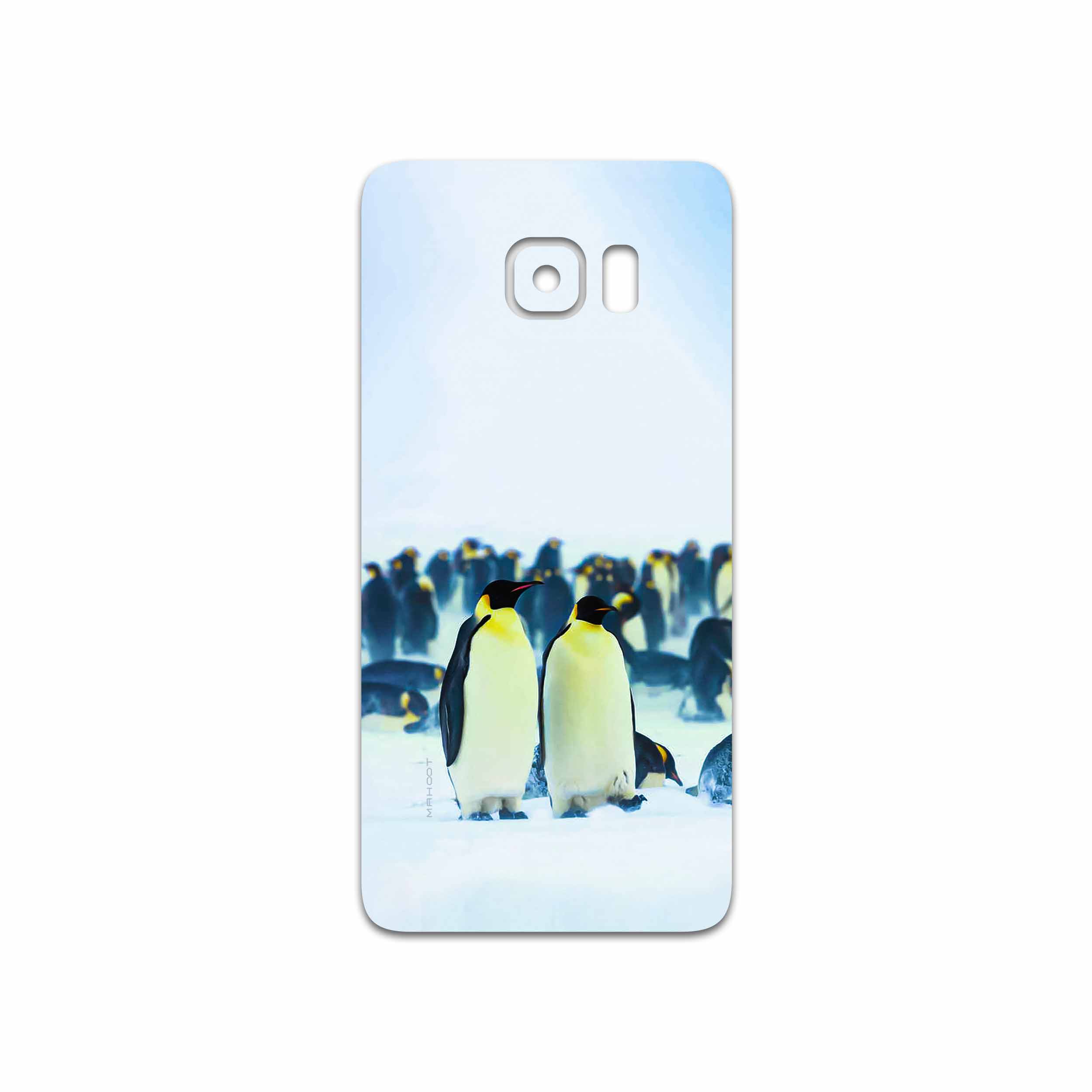 برچسب پوششی ماهوت مدل Penguin مناسب برای گوشی موبایل سامسونگ Galaxy S6 Edge Plus