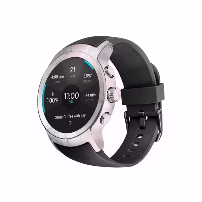 برچسب ماهوت طرح Blanco Pink Marble مناسب برای ساعت هوشمند ال جی Watch Sport