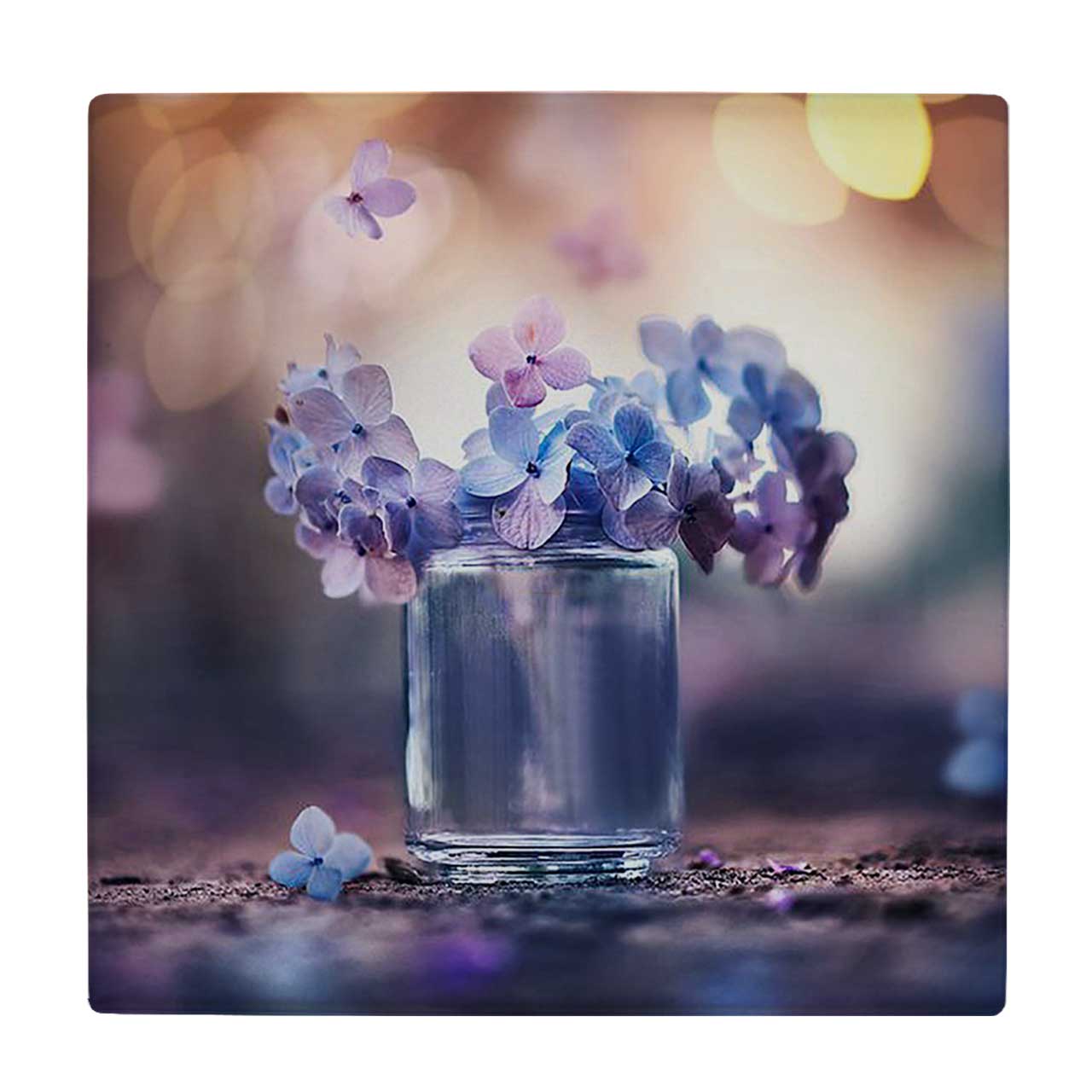  کاشی کارنیلا طرح گلدان گل شیشه ای کد wkk699