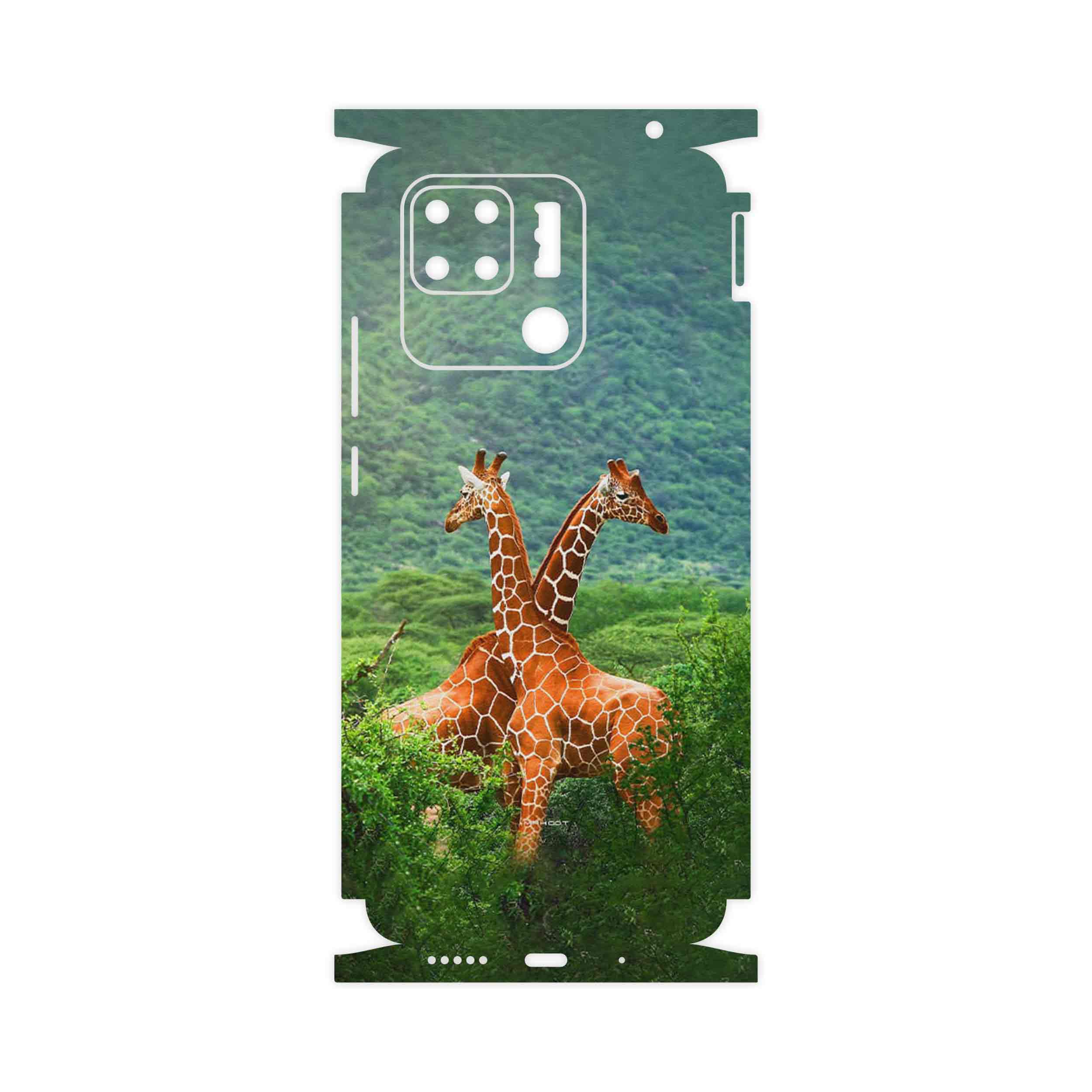 برچسب پوششی ماهوت مدل Giraffe-FullSkin مناسب برای گوشی موبایل شیائومی Redmi 10C