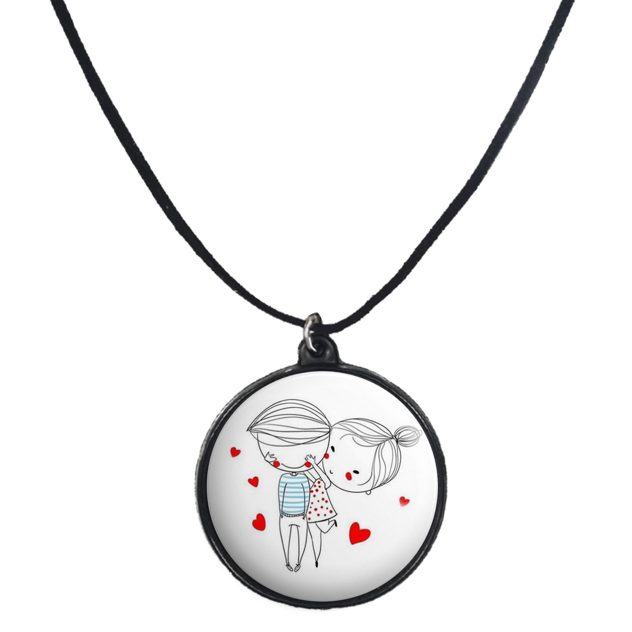 گردنبند پرمانه طرح عاشقانه کد pmb.5319 مدل دو طرفه